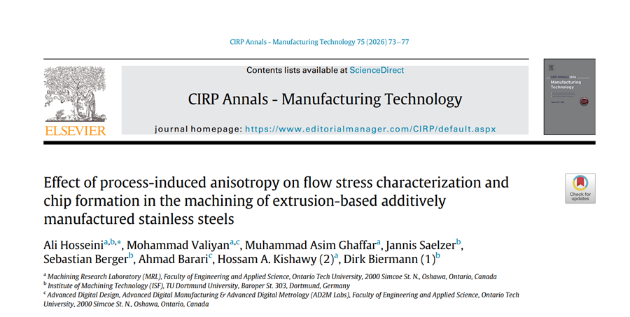 First page of the 2026 CIRP Annals paper