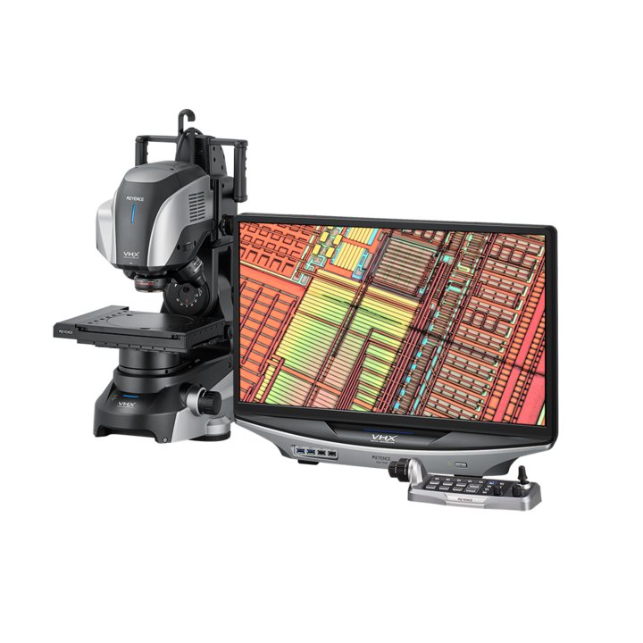 Keyence VHX-7000 series digital microscope with monitor console